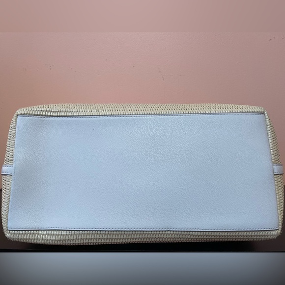 β¨HPβ¨ Kate Spade Ash Straw Lemon Zest Tote Large NWOT - Picture 9 of 14